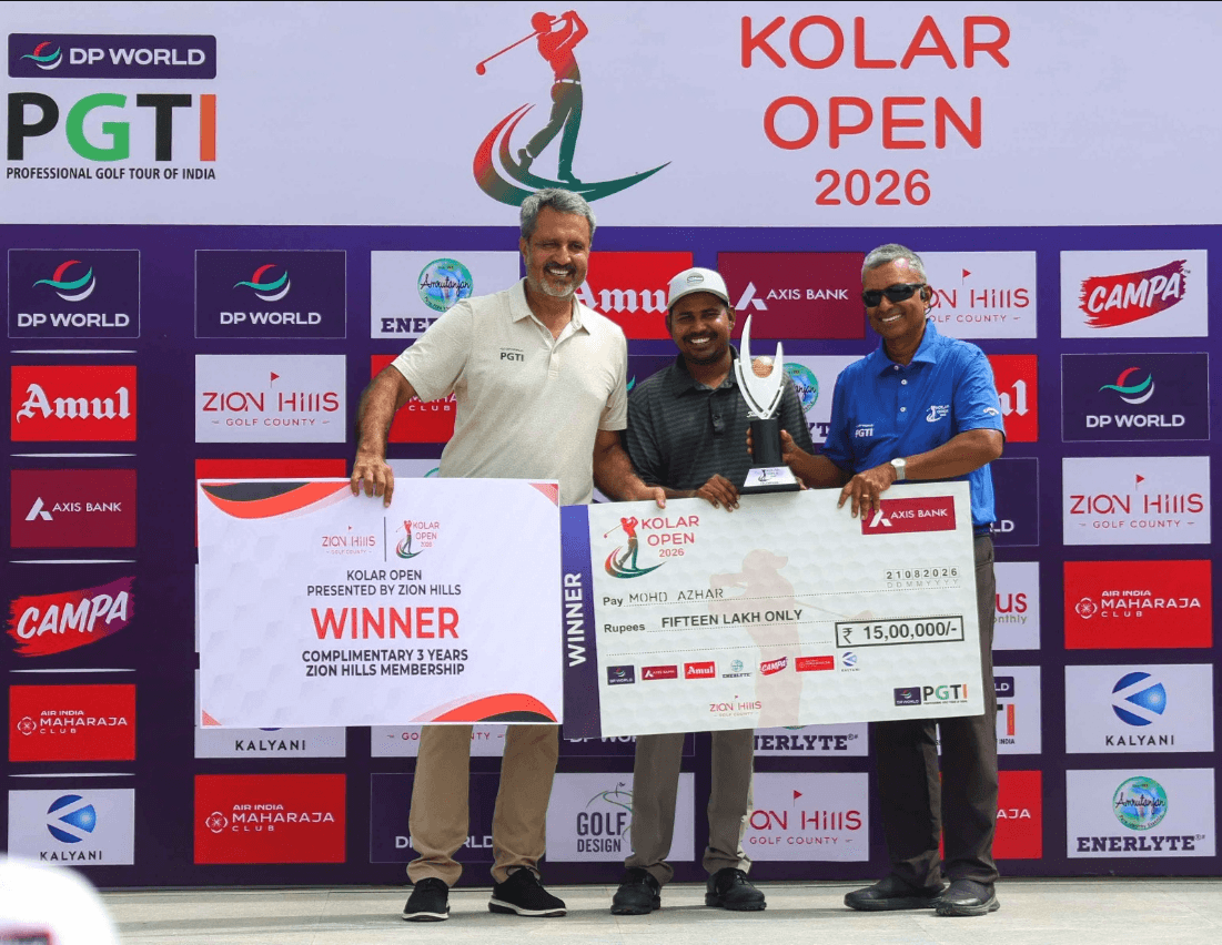 Mohd Azhar claims maiden title at Kolar Open presented by ZION Hills Golf County